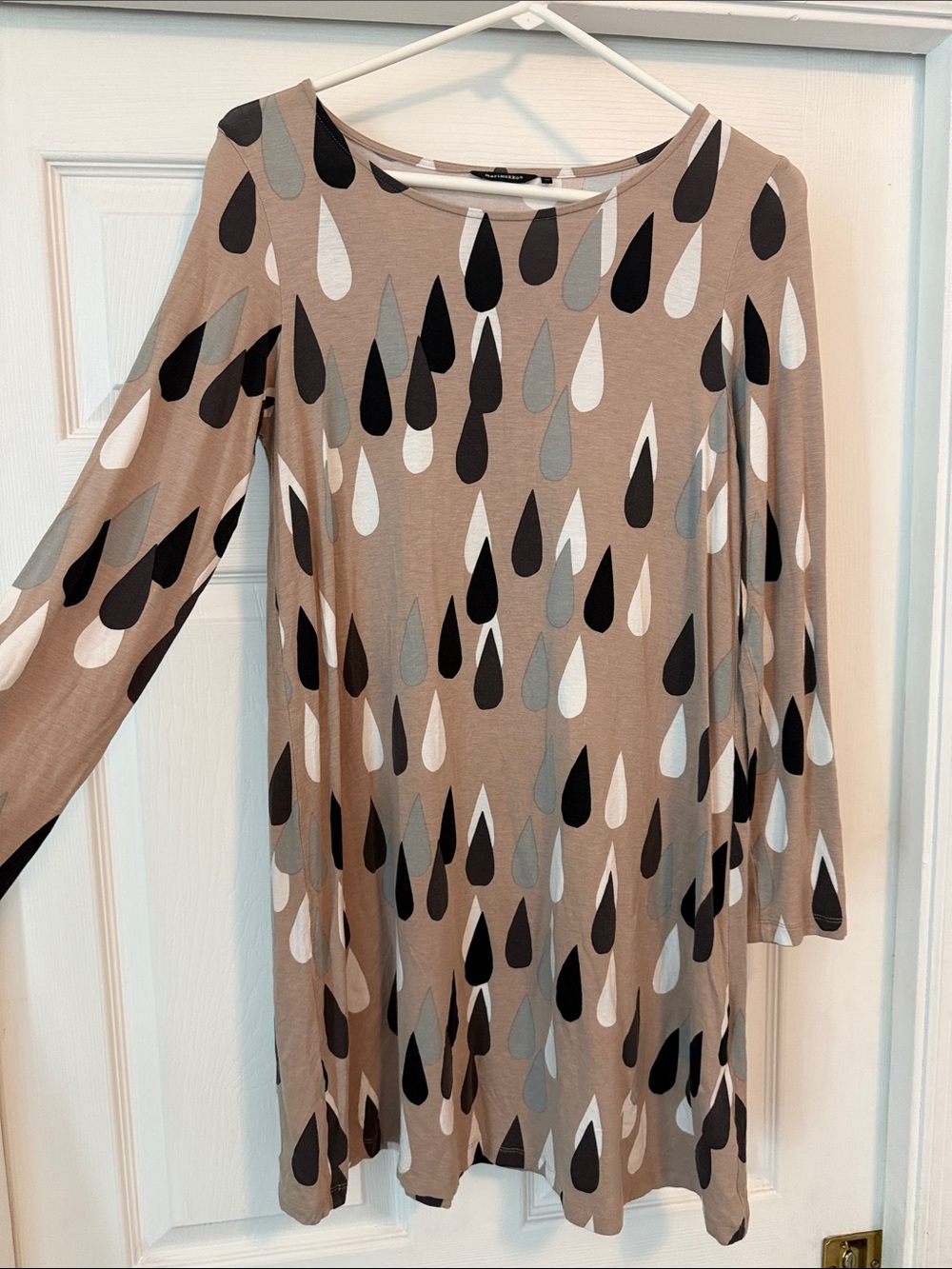MARIMEKKO Teardrop Print Long-Sleeve Tunic/Dress